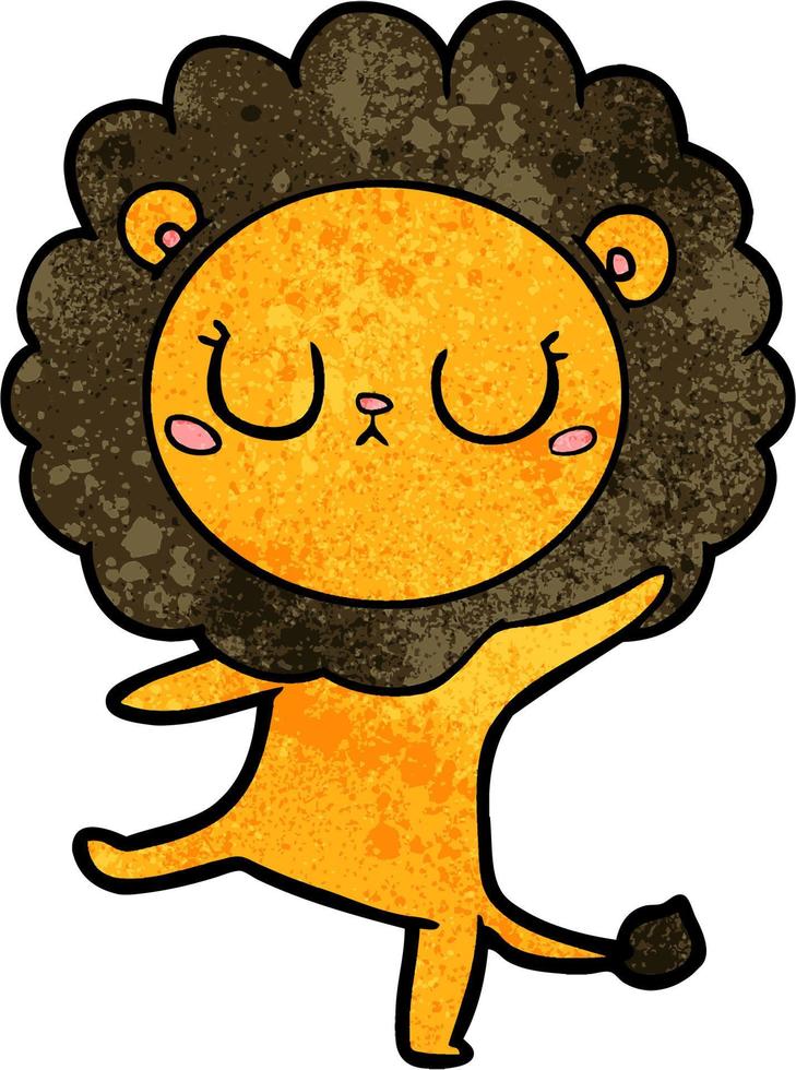 Vector lion character in cartoon style