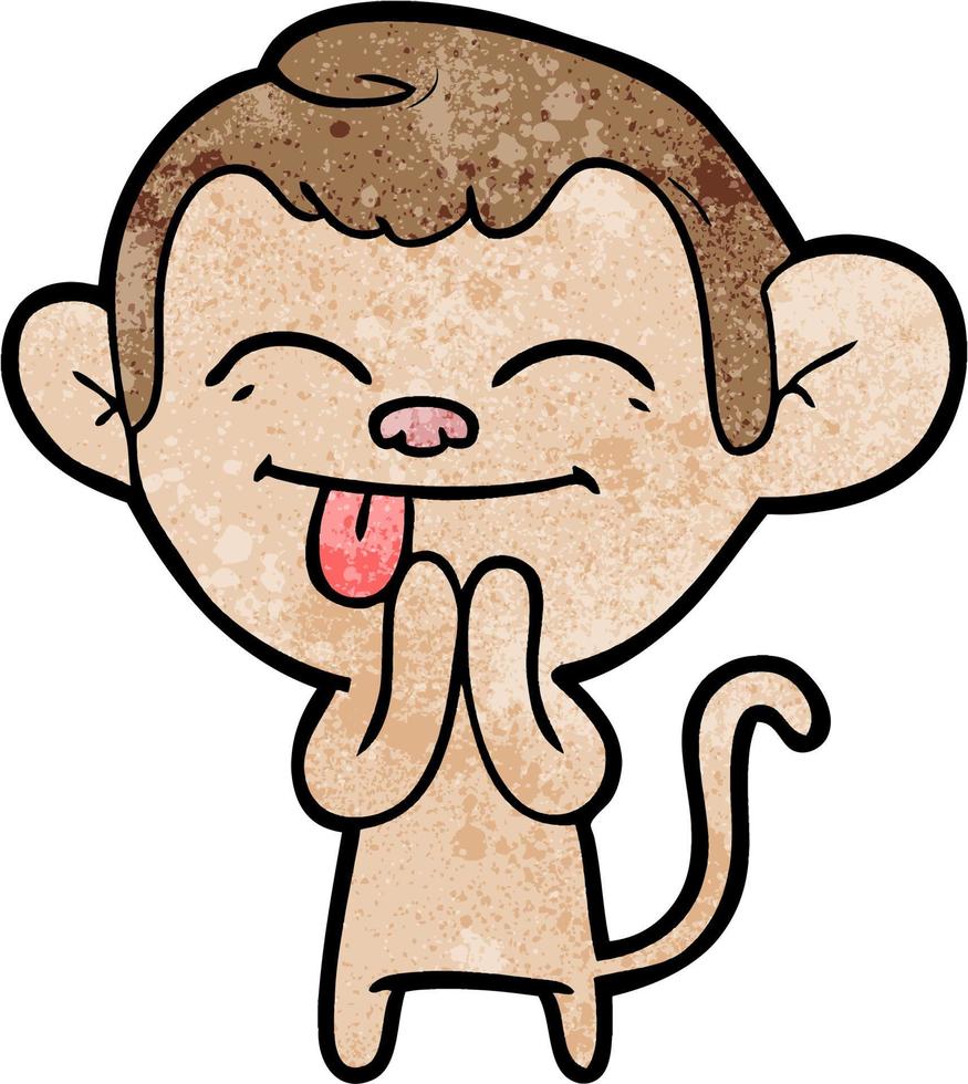 Vector monkey character in cartoon style