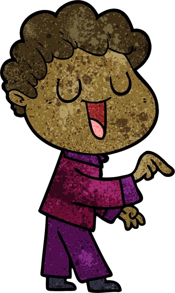 Vector man character in cartoon style