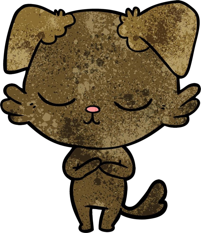 Vector dog character in cartoon style
