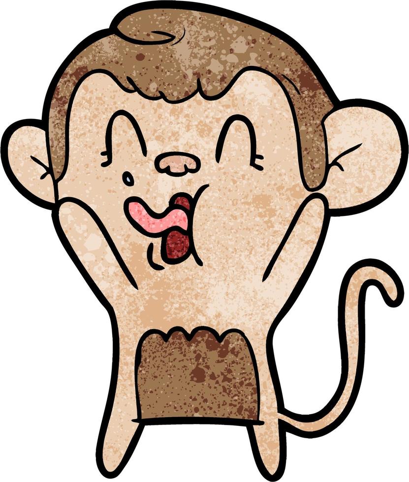 Vector monkey character in cartoon style