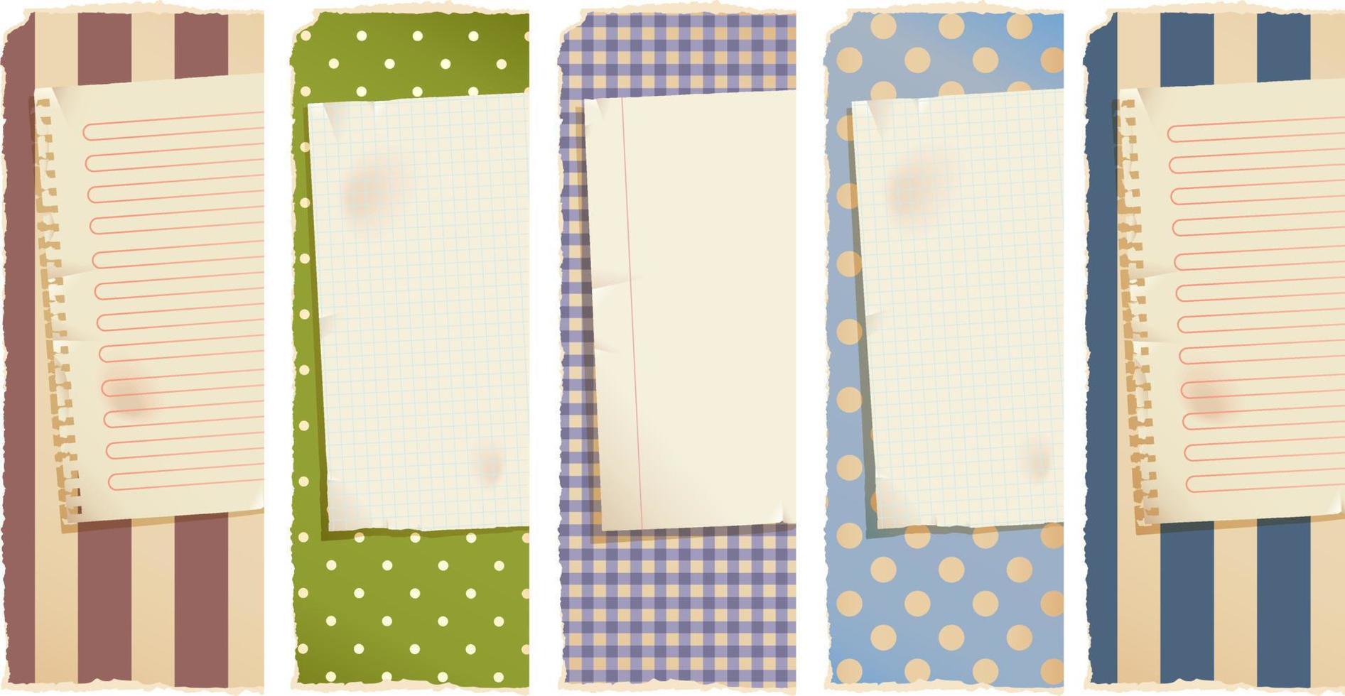 Decorative paper banner vector