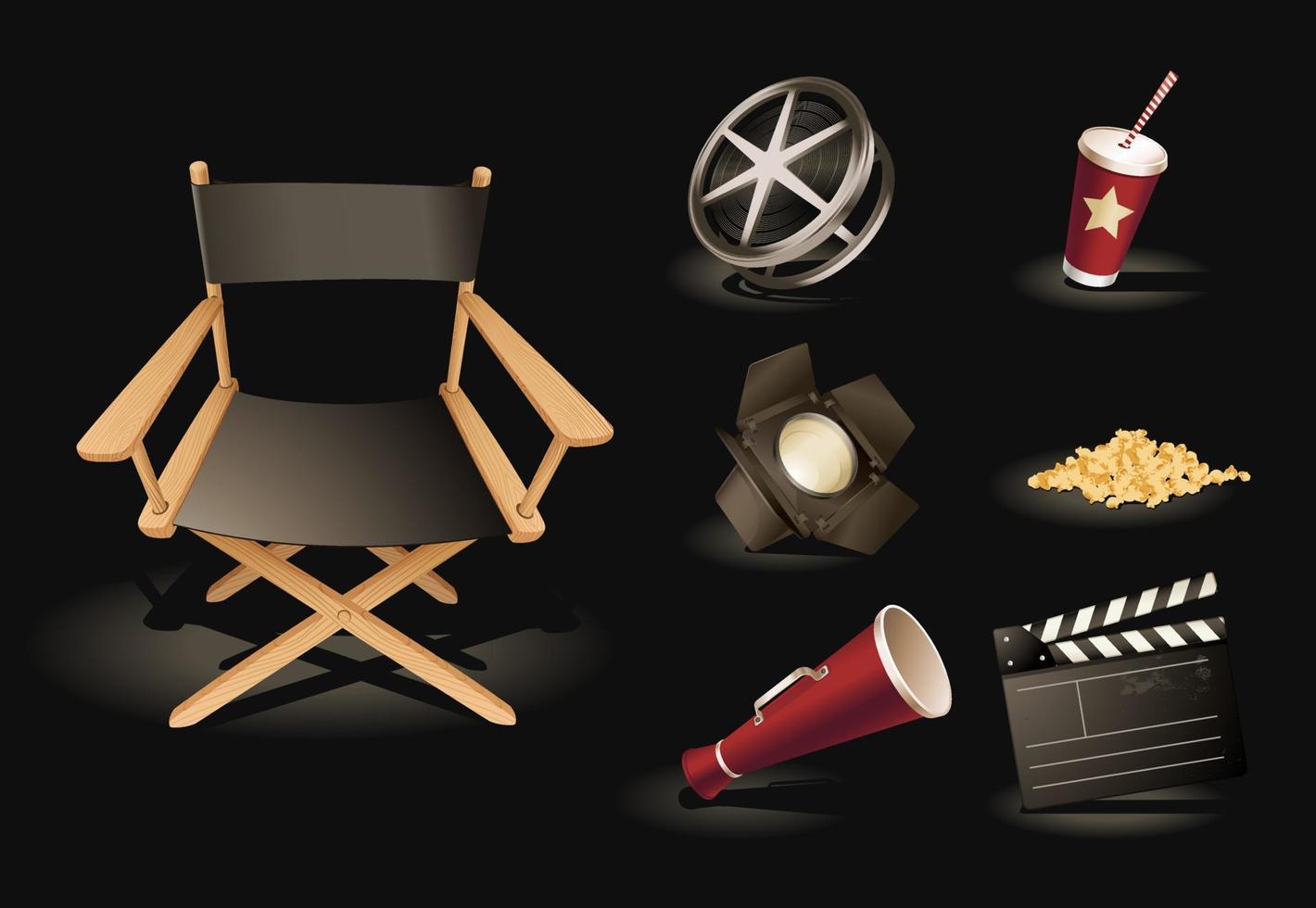 Movie items vector