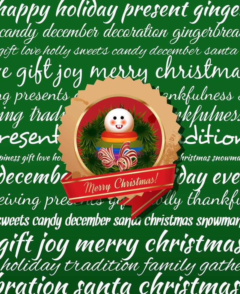 Christmas background with toys vector