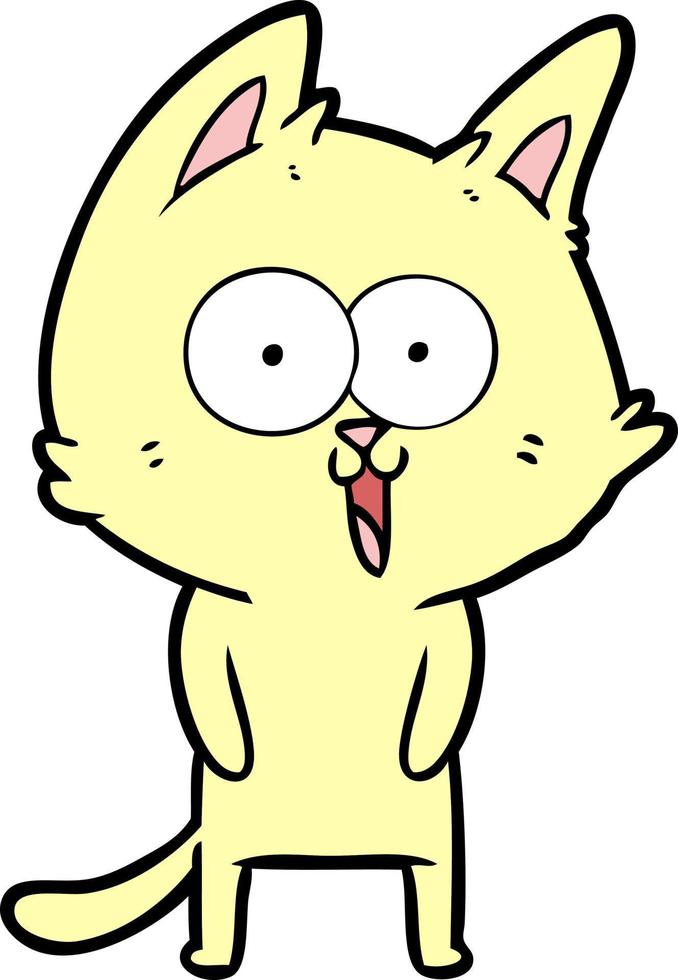 Vector cat character in cartoon style