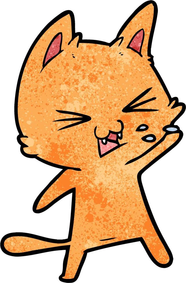 Vector cat character in cartoon style