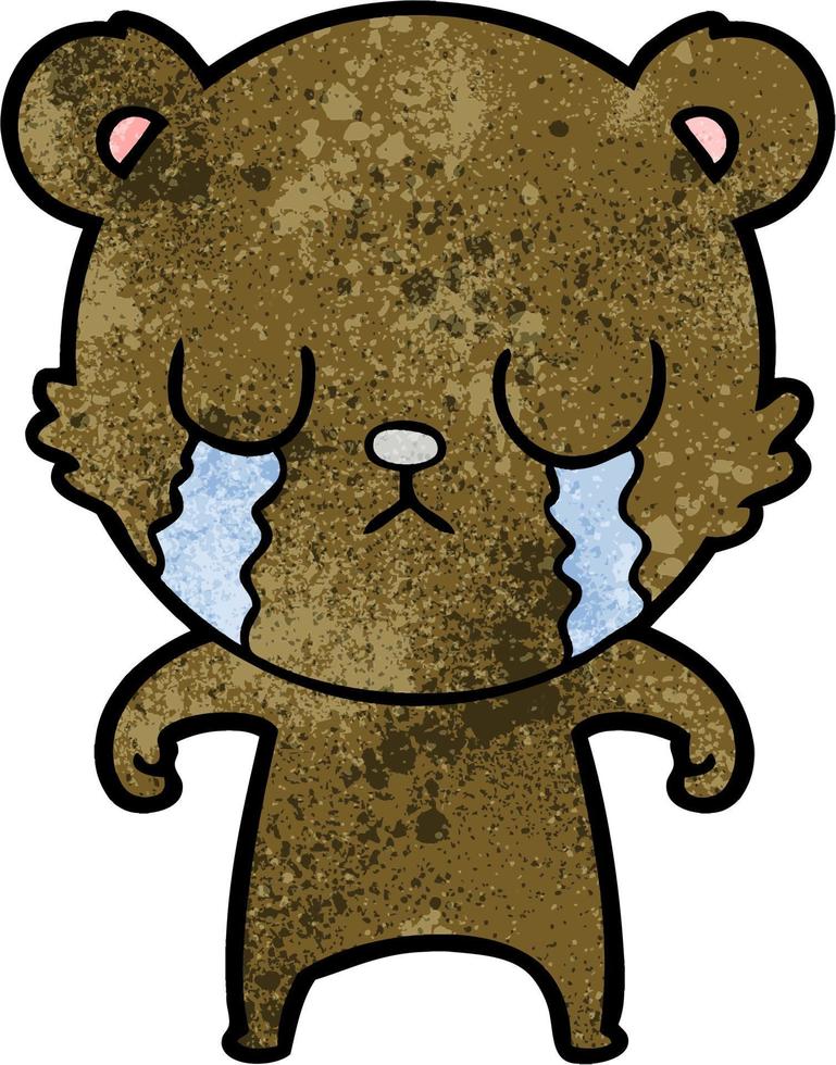 Vector bear character in cartoon style