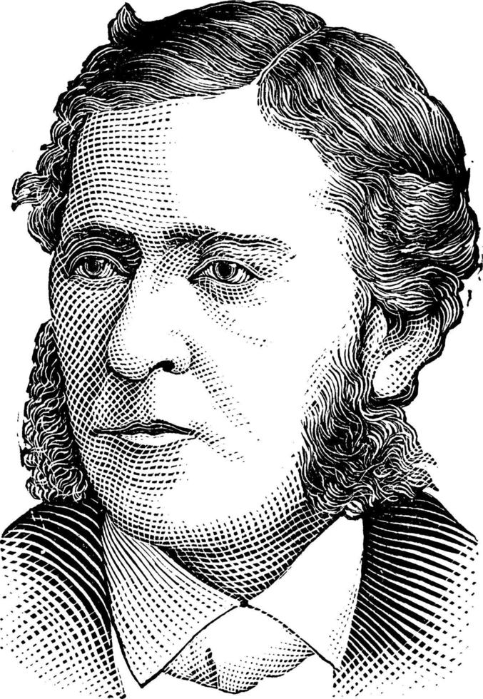 John Russell Young, vintage illustration vector
