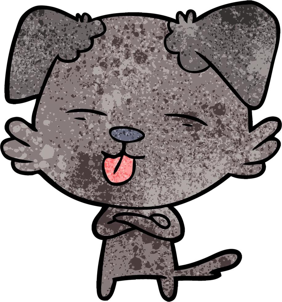 Vector dog character in cartoon style