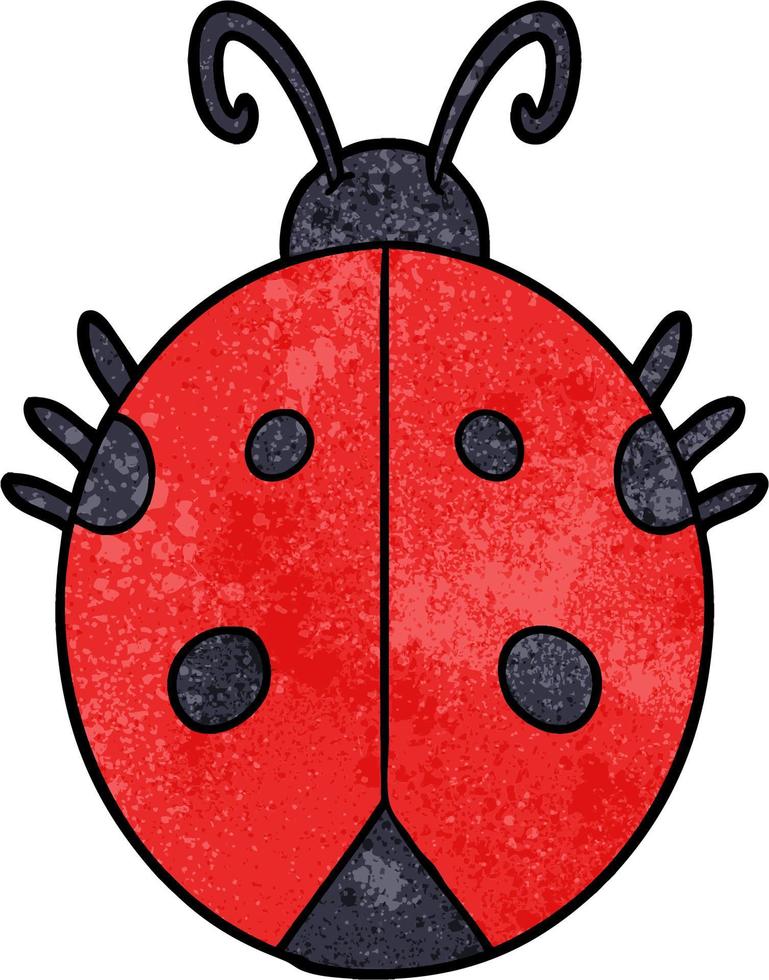 cartoon cute ladybug vector