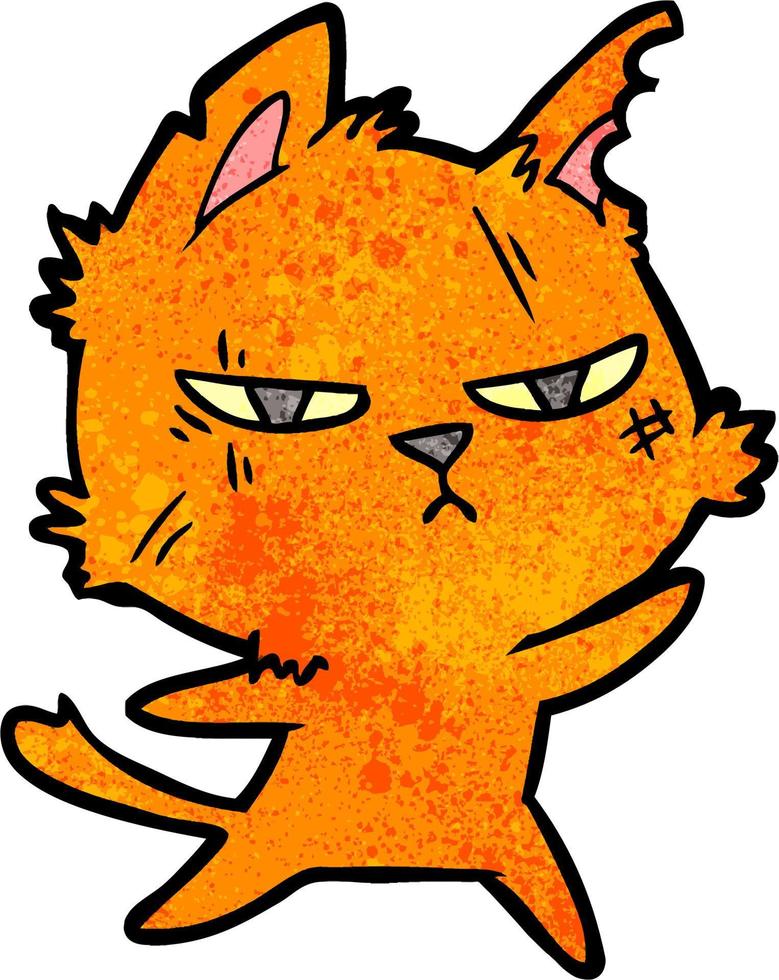 Vector cat character in cartoon style