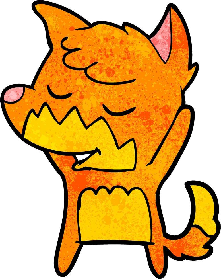 Vector fox character in cartoon style