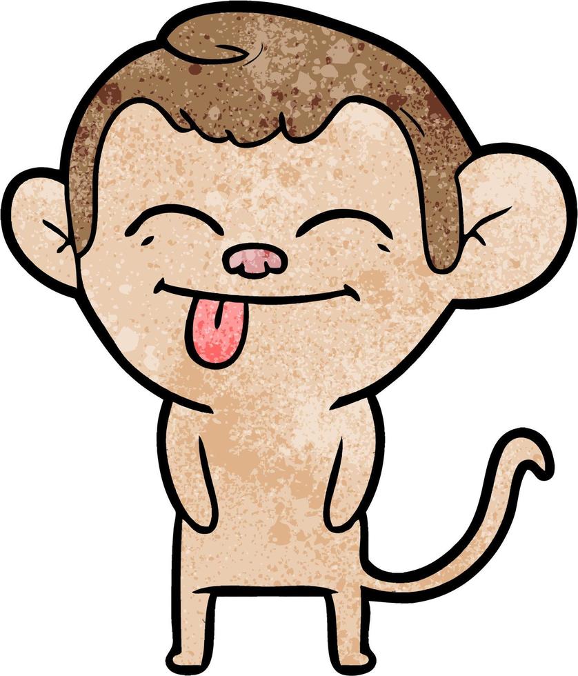 Vector monkey character in cartoon style
