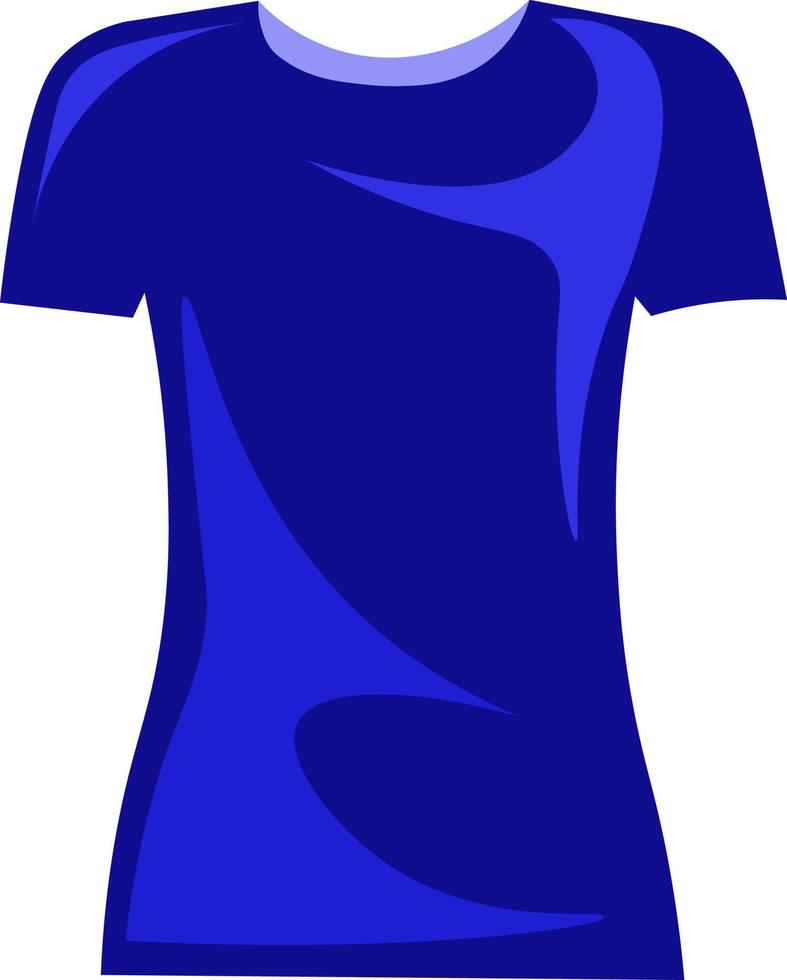 camisa azul, ilustración, vector sobre fondo blanco.