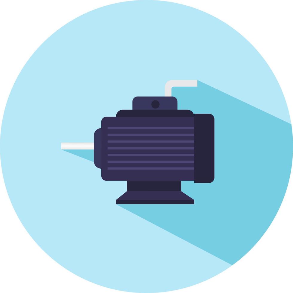 Cartoon induction motor vector