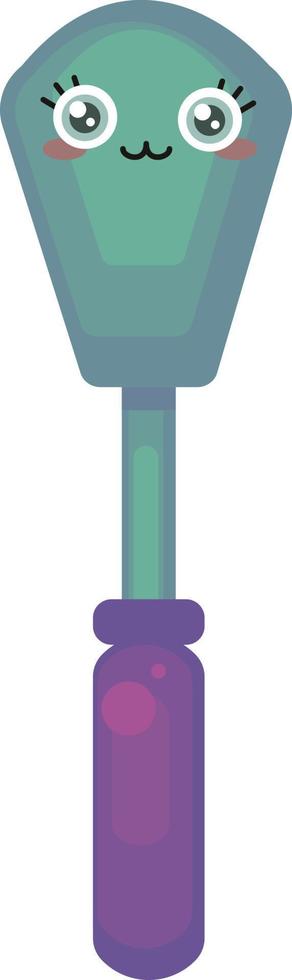 Kitchen spatula, illustration, vector on white background.