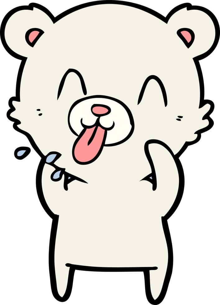Vector polar bear character in cartoon style