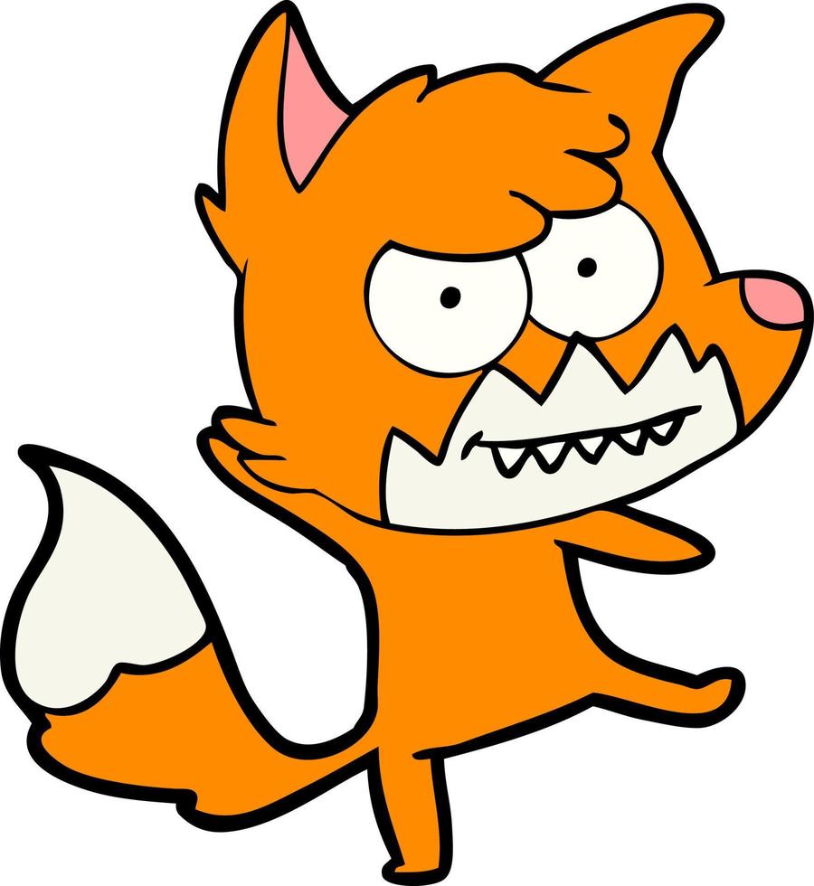 Vector fox character in cartoon style