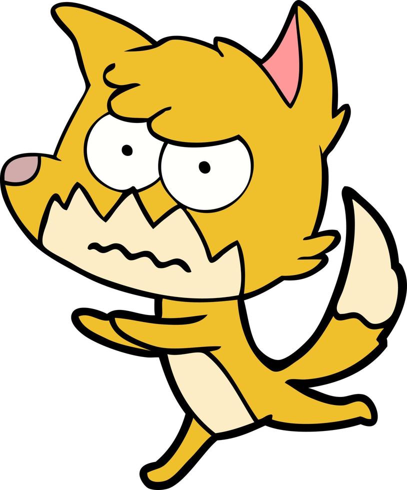 Vector fox character in cartoon style