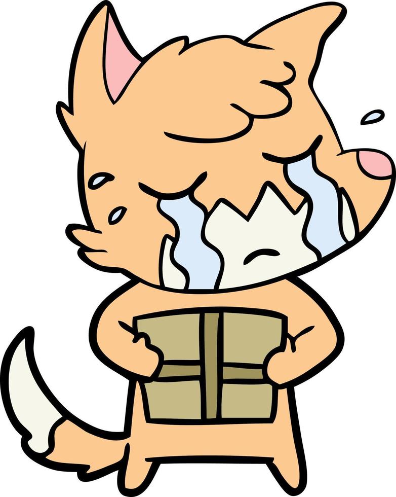 Vector fox character in cartoon style