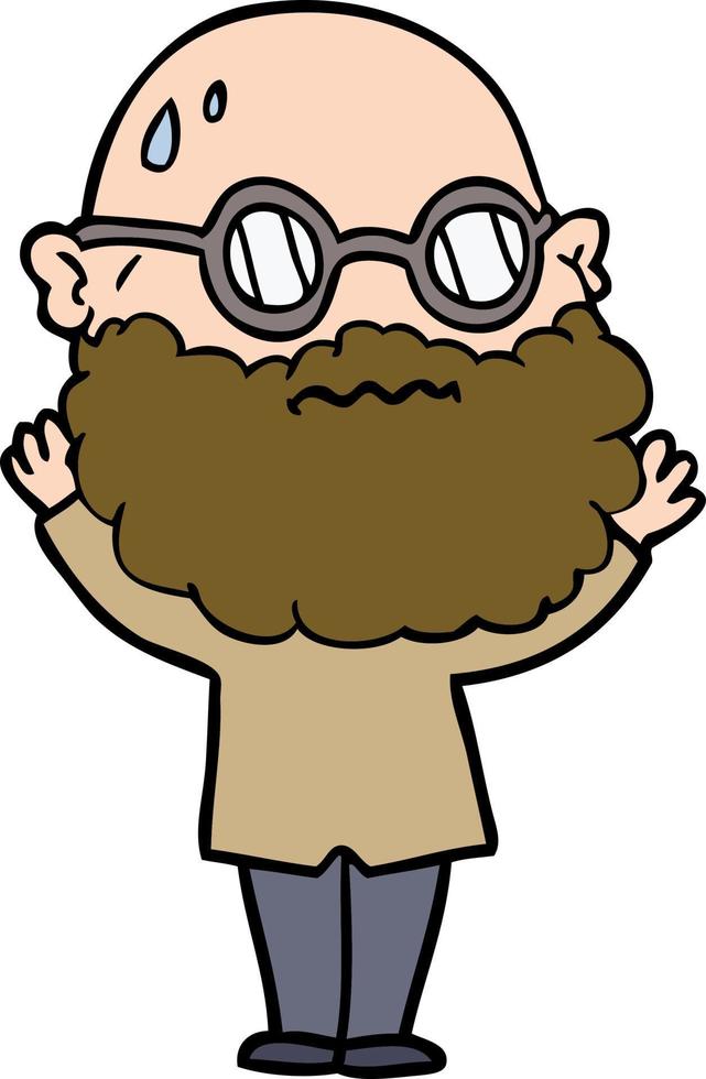 Vector man character in cartoon style
