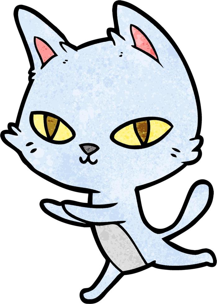 Vector cat character in cartoon style