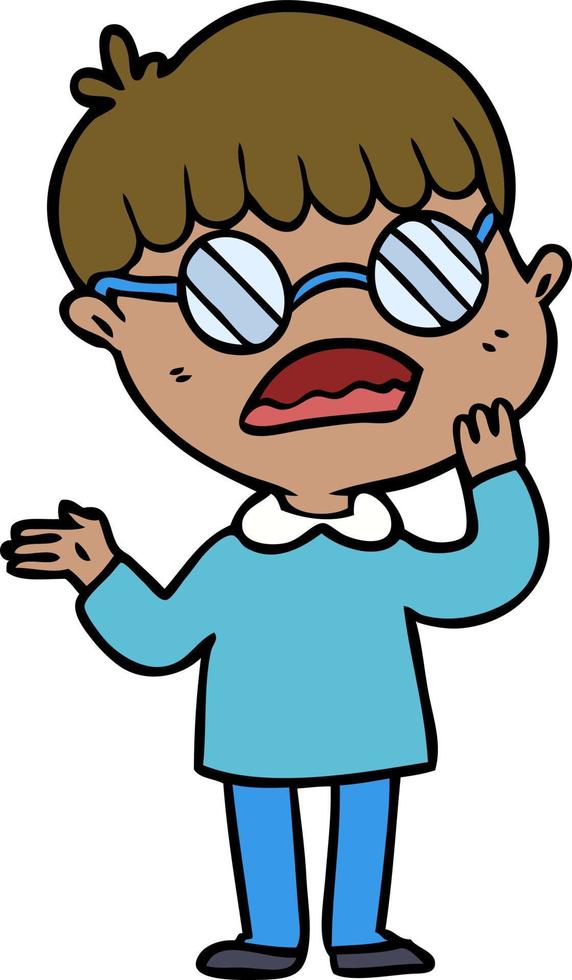 Vector man character in cartoon style