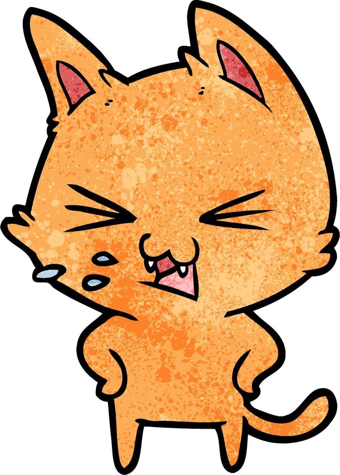 Vector cat character in cartoon style