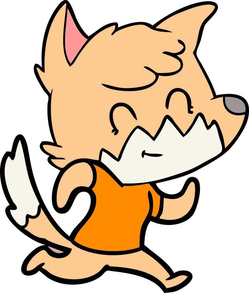 Vector fox character in cartoon style