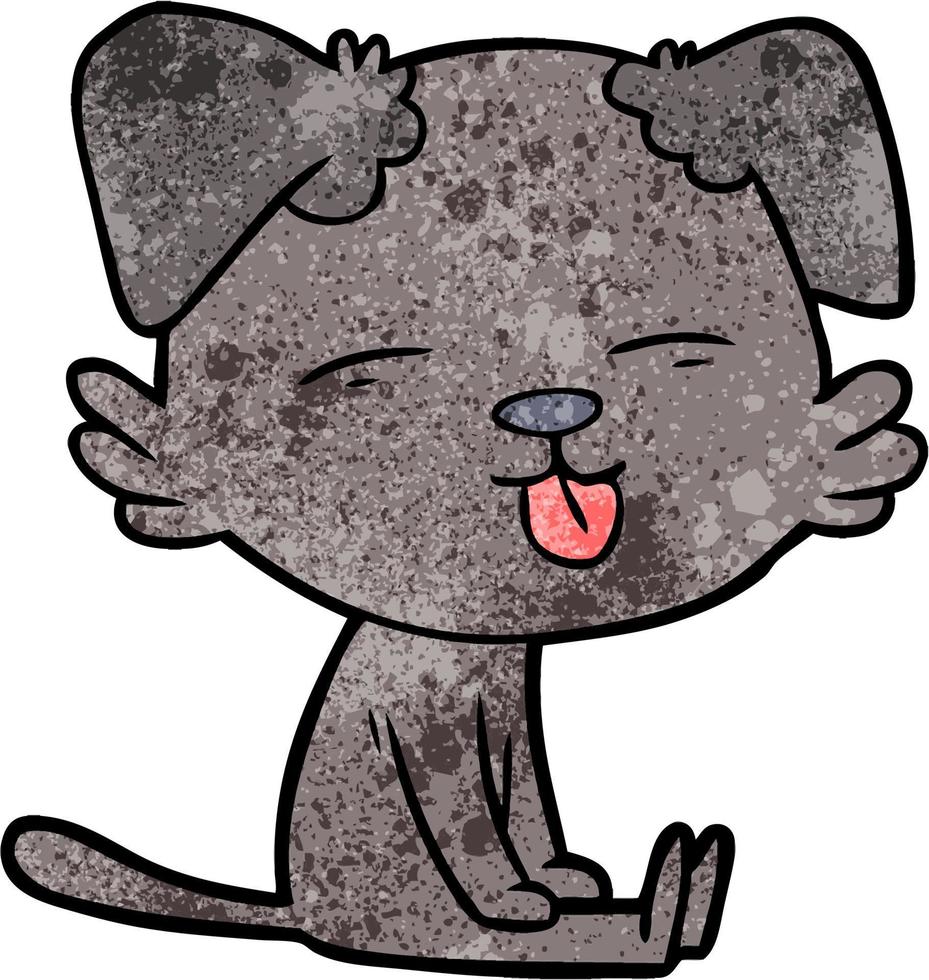 Vector dog character in cartoon style