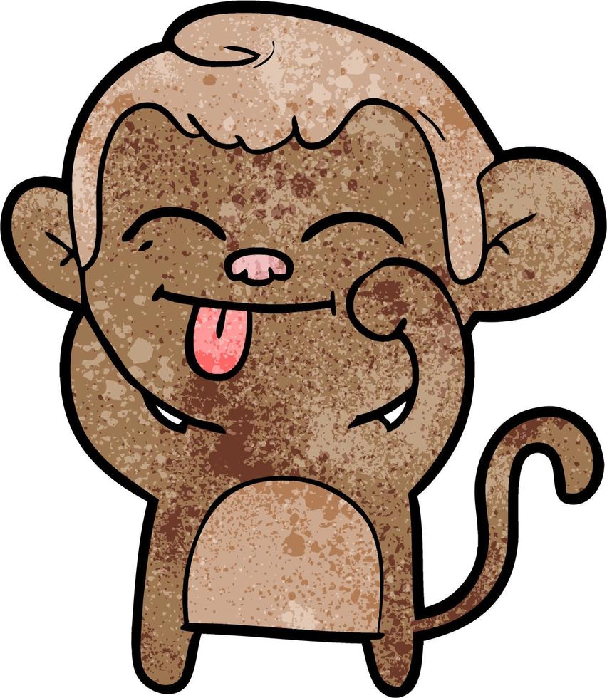 Vector monkey character in cartoon style