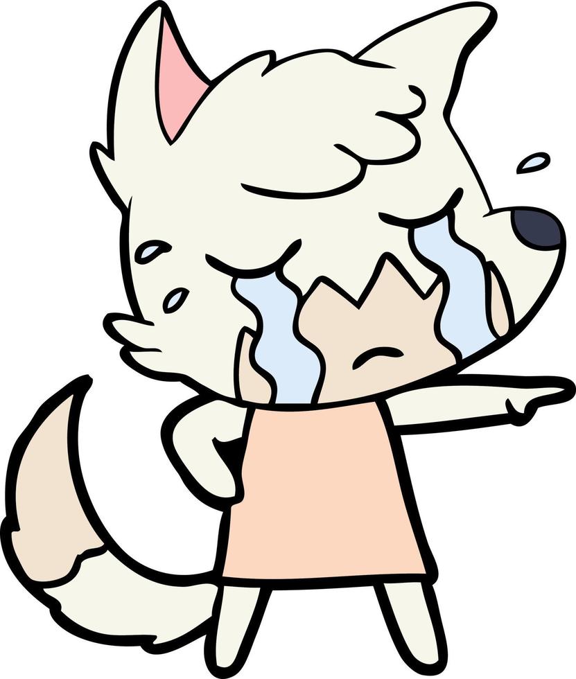 Vector fox character in cartoon style