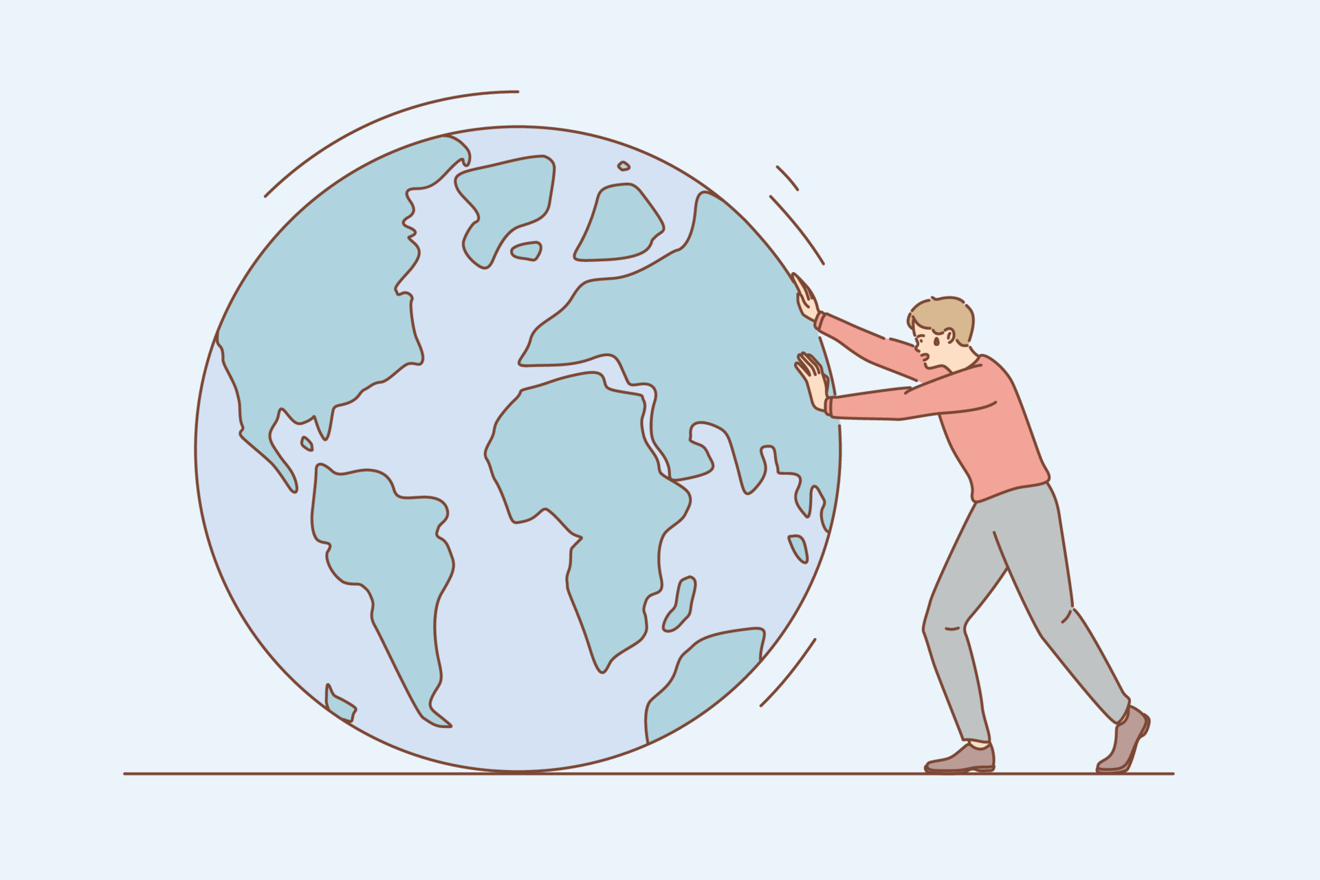 Environmental conversation and save earth concept. Young man cartoon character pulling planet earth with hands rolling it towards alone vector illustration 13770725 Vector Art at Vecteezy Environmental conversation and save earth concept. Young man cartoon character pulling planet earth with hands rolling it towards alone vector illustration 13770725 Vector Art at Vecteezy