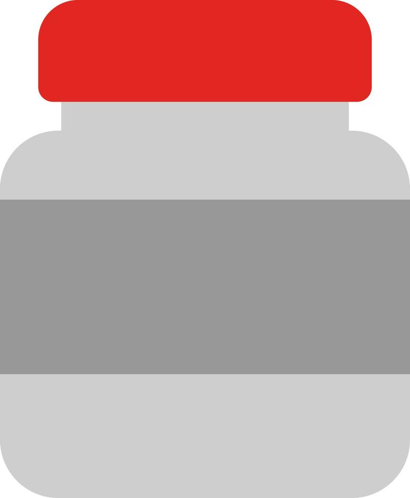 Medicine bottle, illustration, vector, on a white background. vector