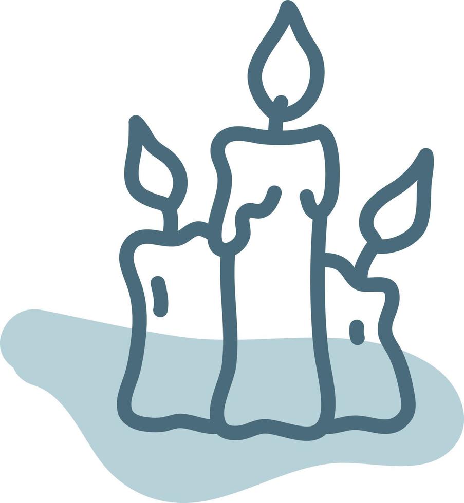 velas de spa, ilustración, vector, sobre un fondo blanco. vector