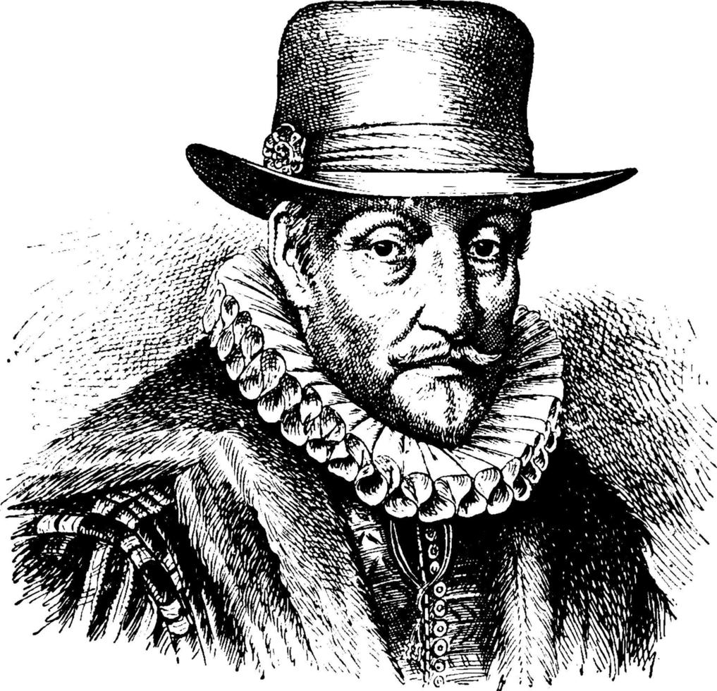 William the Silent, vintage illustration vector