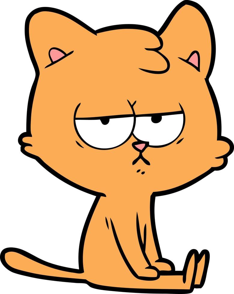 Vector cat character in cartoon style