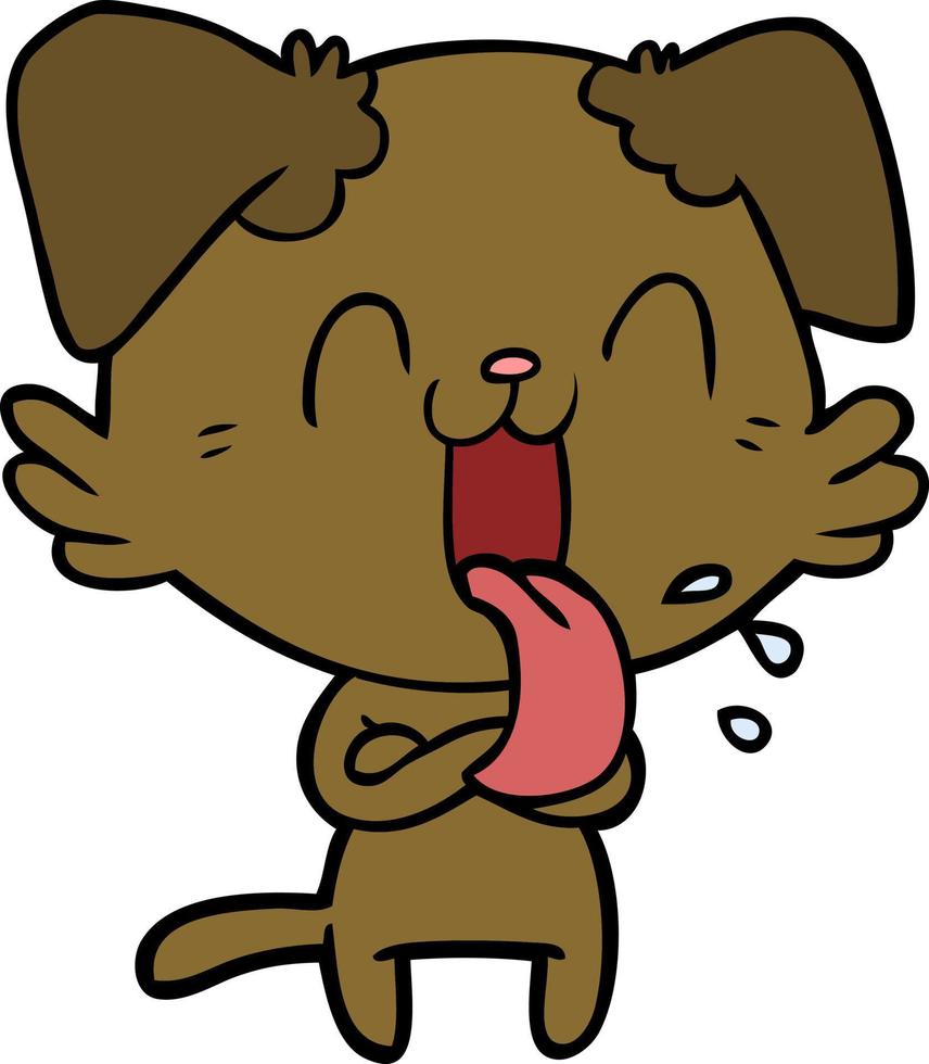 Vector dog character in cartoon style