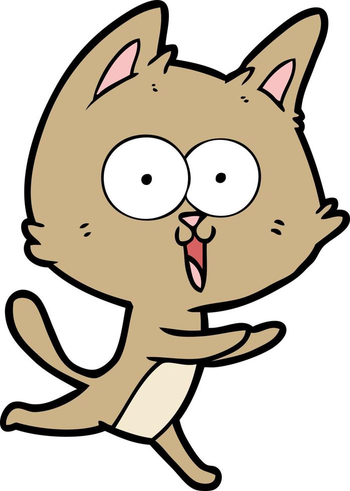 Vector cat character in cartoon style