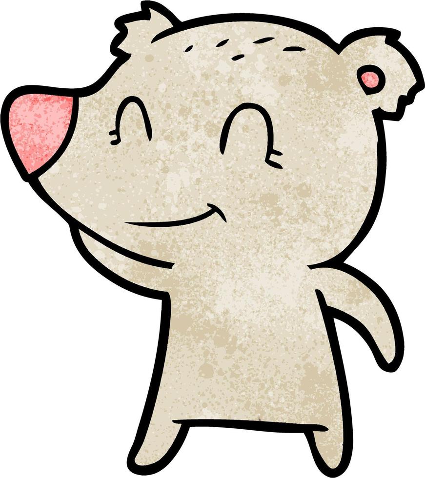 Vector bear character in cartoon style