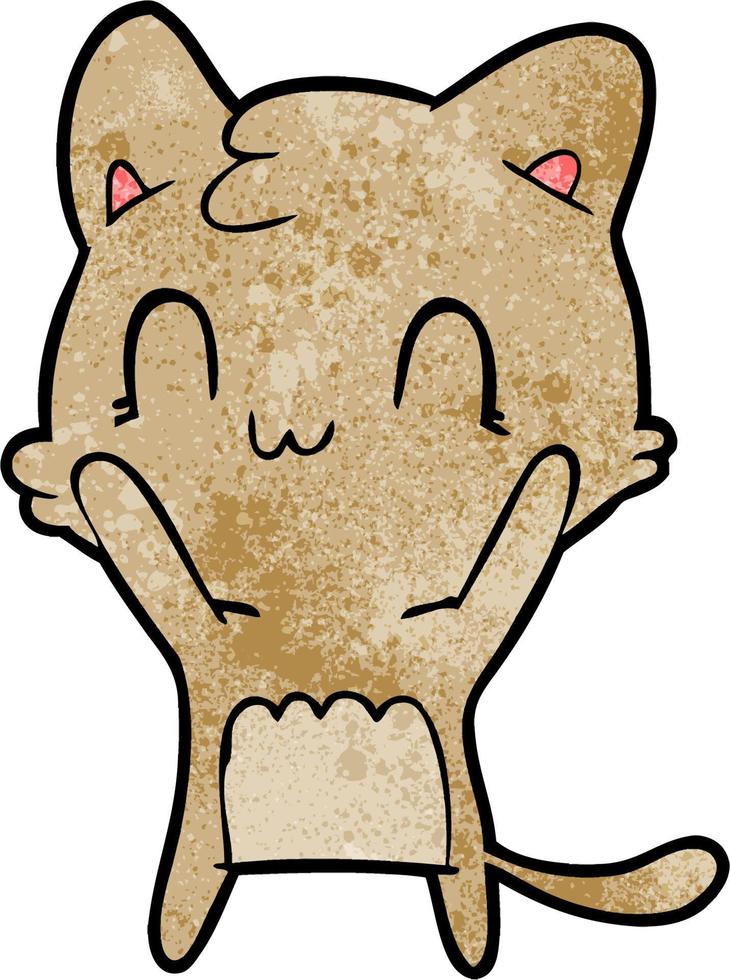 Vector cat character in cartoon style