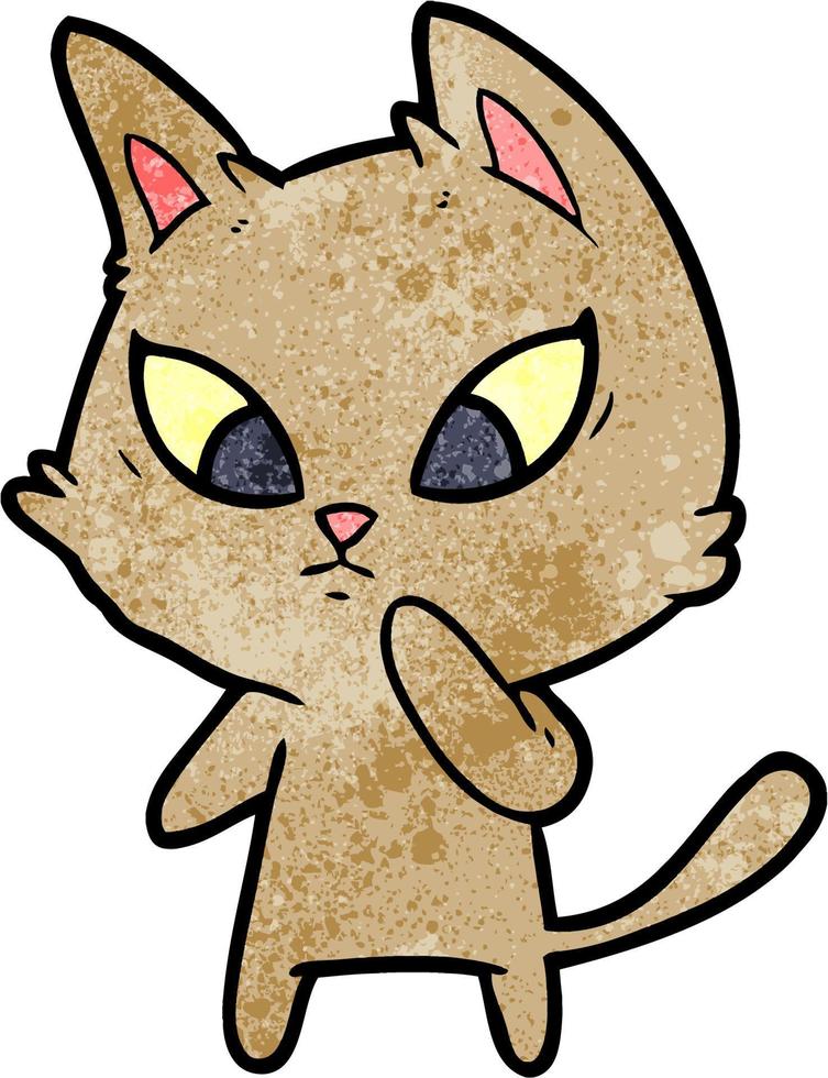 Vector cat character in cartoon style