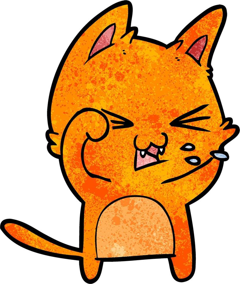 Vector cat character in cartoon style