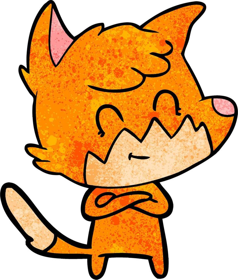 Vector fox character in cartoon style