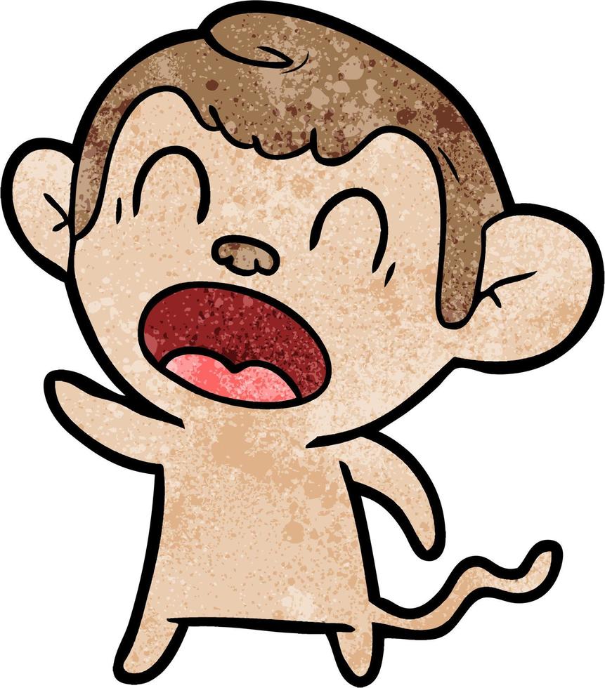 Vector monkey character in cartoon style