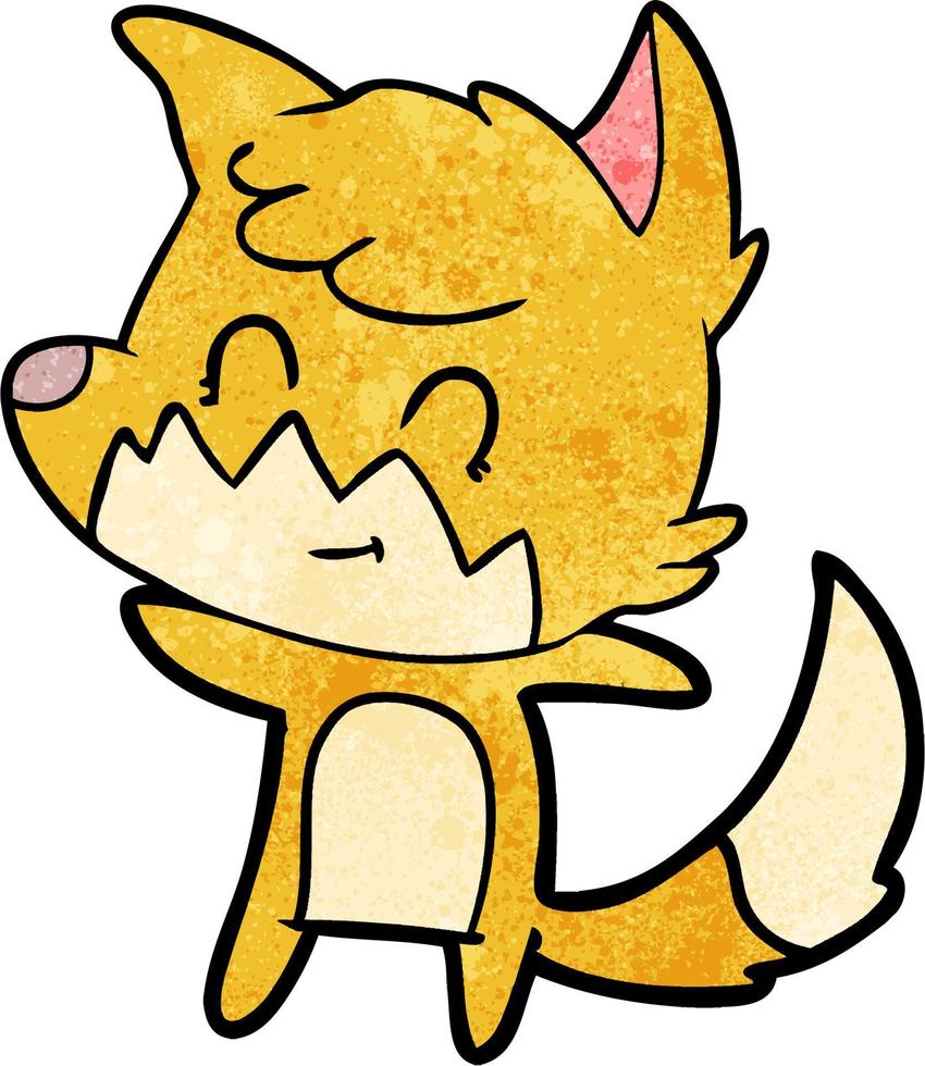 Vector fox character in cartoon style
