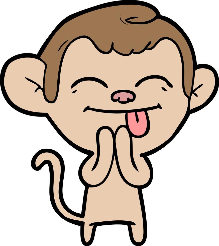 Vector monkey character in cartoon style
