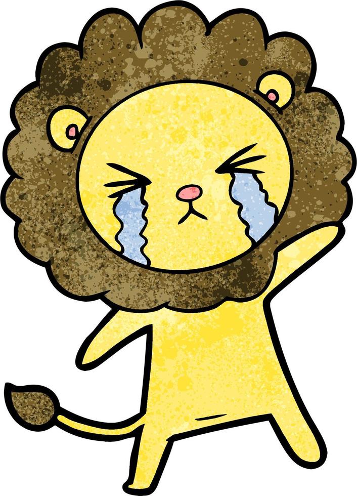 Vector lion character in cartoon style