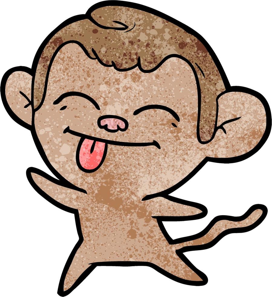 Vector monkey character in cartoon style