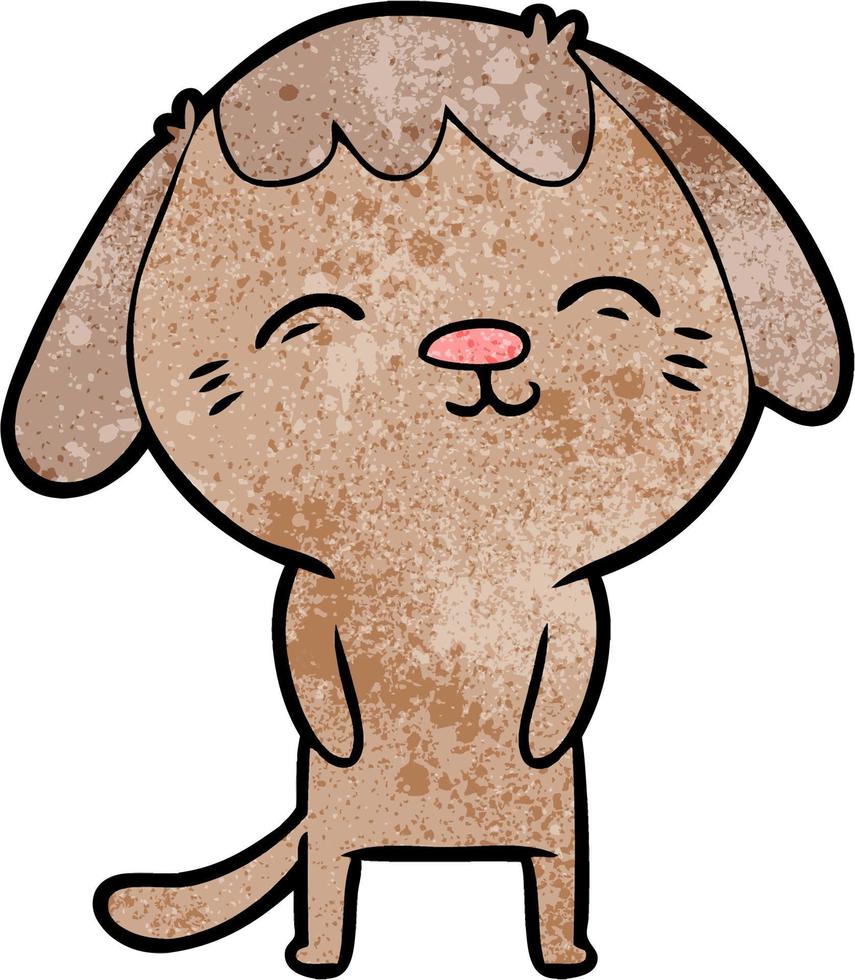 Vector dog character in cartoon style